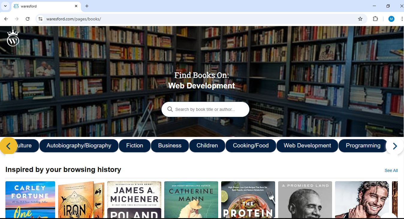 Buy Books at Waresford Academy